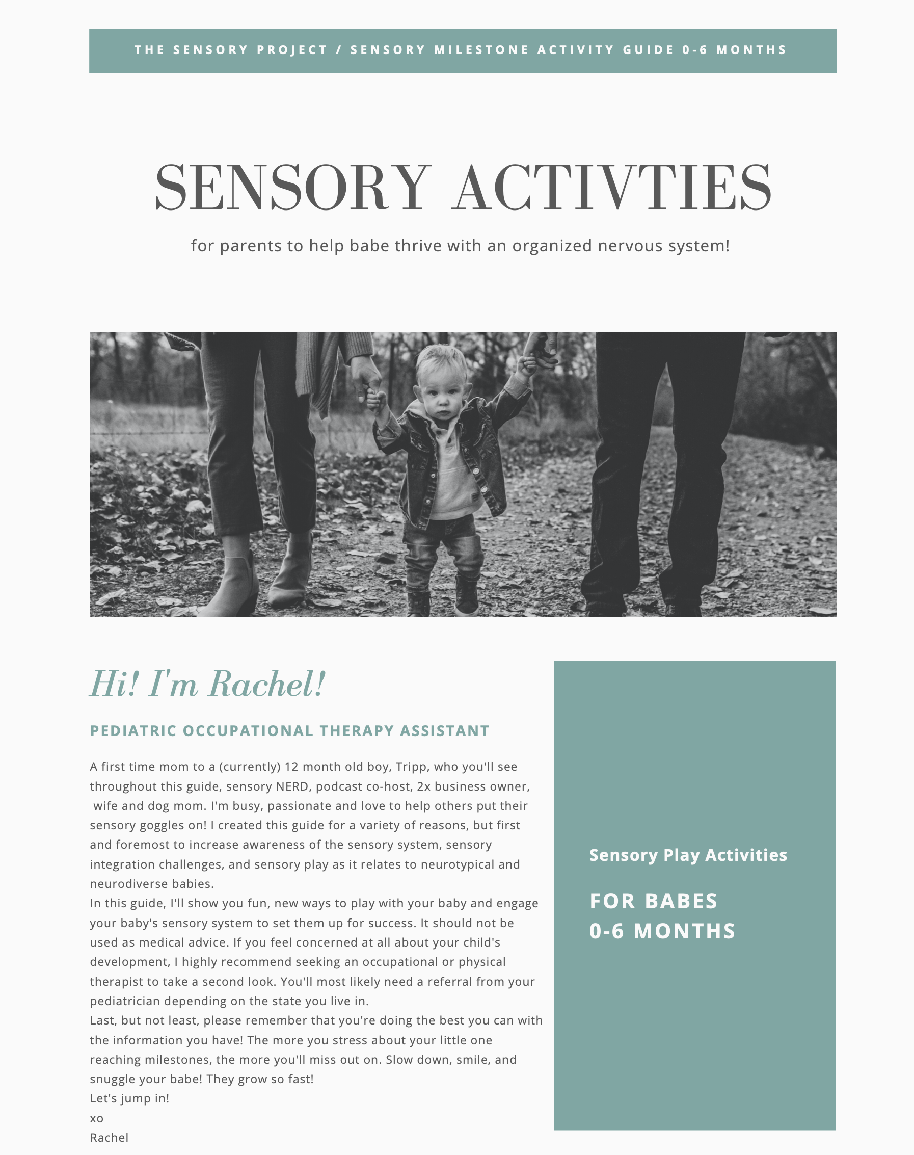 Sensory Milestone Activity Guide 0-6 Months